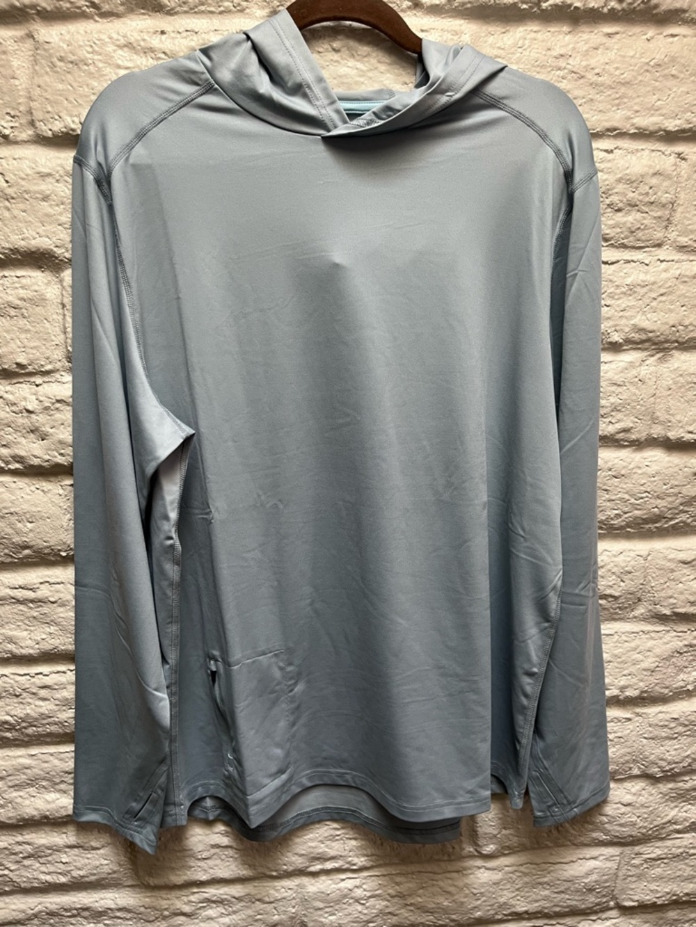 Driftline Light Grey UPF Performance Hooded Top